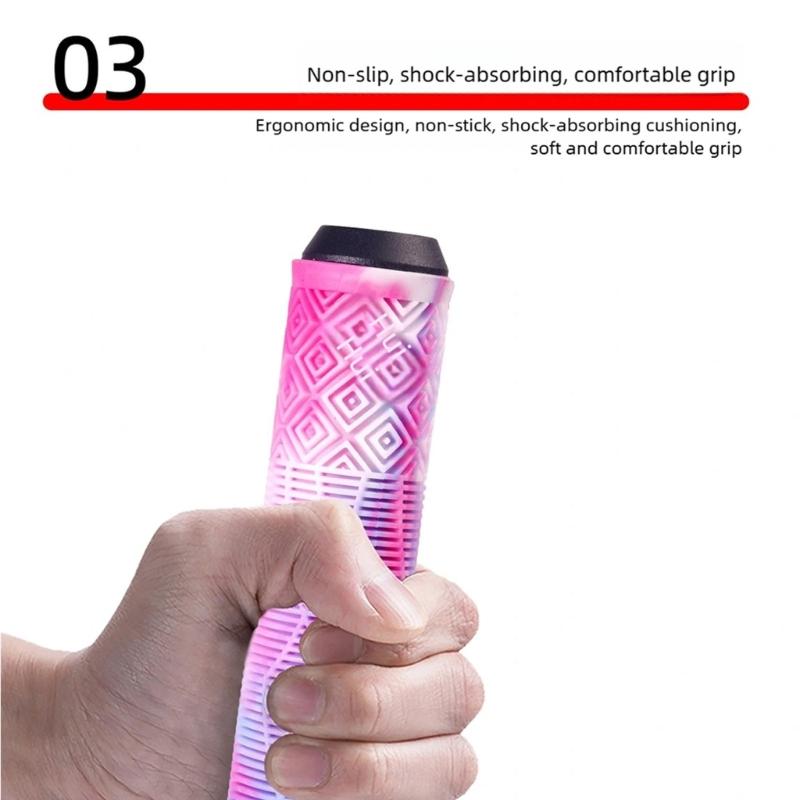 2lots Colorful Bicycles Handlebars Grip Durability Replacement Bike Grip Enhancing Safety and Comfortable
