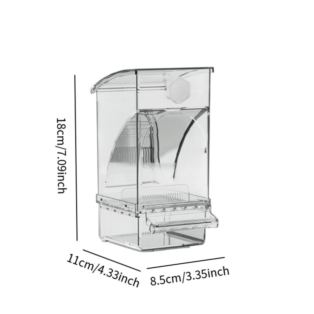 Automatic Bird Feeder Feeding Station Cage Accessories Easy to Clean Bird Cage Feeder for Birds Cockatiel Budgies Lovebirds