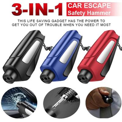 Car Safety Hammer Tool Auto Window Glass Breaker Seat Belt Cutter Keychain Portable Emergency Escape Rescue Tools