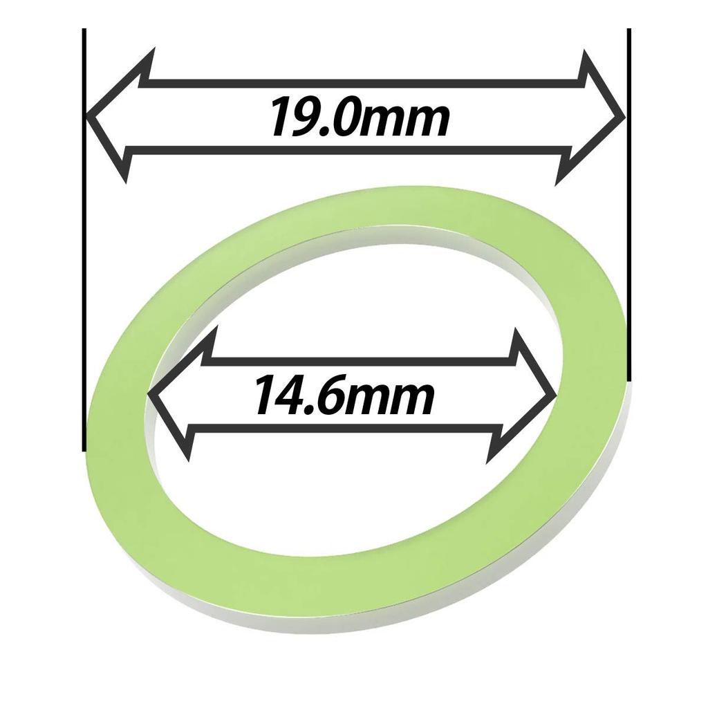 Spin Gear SGHG Slim Yo-Yo Pads (40 Härte, Grün, 10er-Packung)