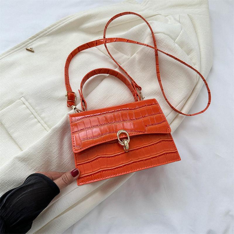 Trendy Pu Small Square Handbag Versatile Crossbody Bag For Everyday Use
