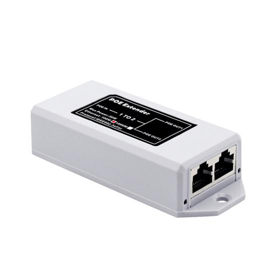 Ripetitore Ethernet PoE Extender 100/1000Mbps IEEE802.3af/at 1-In 2-Out PoE Extender Switch PoE a 3 porte Telecamera di sicurezza IP Cavo di rete PoE Extender