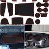 Center Console Liner for Nissan Rogue Accessories - 2024 2025, Cup Holder Mat, Door Pocket Pad, Coaster Trim, Non-Slip Dust Interior, Rubber