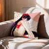CUTE R-Rei Hino Sailor Mars  Pillow Case Pattern Printed Pillowcase For Living Room Sofa Cushion Cover