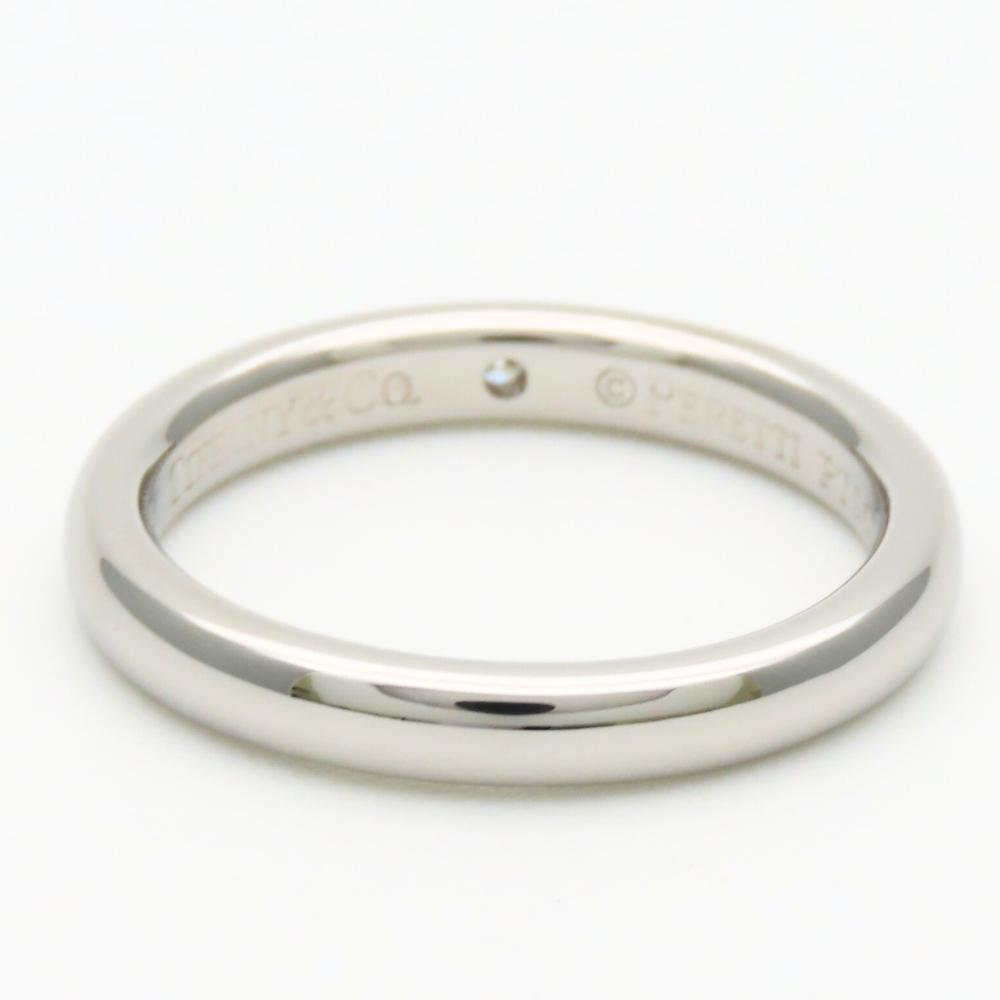 Used TIFFANY&Co. Ring Stacking Band EU#46.5 Pt950Platinum 4.3g Platinum El Saperetti