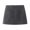 Winter 2025 High-Waist Slimming Sequin Wool A-Line Skirt for Women