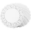 Paper Doilies 7 Inch Round White Lace Doilies Paper Disposable Round Paper Doilies for Buffet Cake Fried Food Party Wedding Tableware Decoration