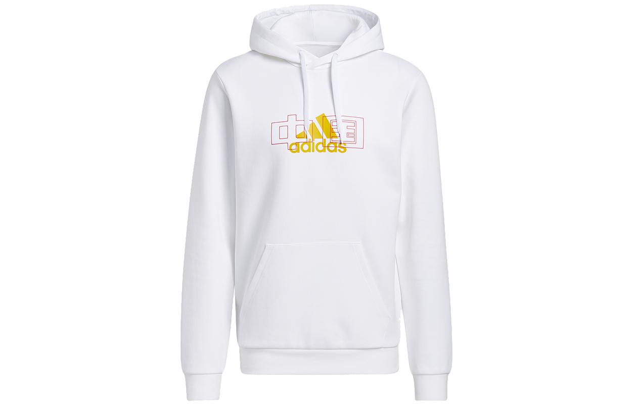 Adidas Sweatshirts Men s White Hooded Moderate Regular HF4672 L