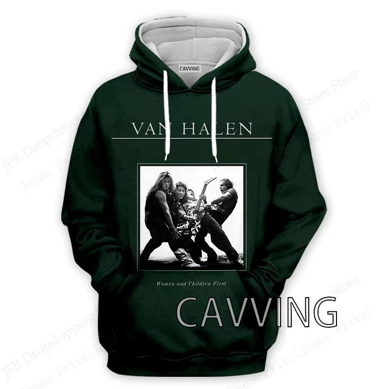 Van Halen Kapela 3D Tisk Mikiny Pánské Dámské Módní Mikina S Kapucí Mikina Dámské Tepláky Unisex Tepláková Souprava Nadměrné Oblečení Moletom Y2k