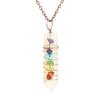 TikTok Live Handcrafted Rose Quartz Crystal Sword Pendant Necklace