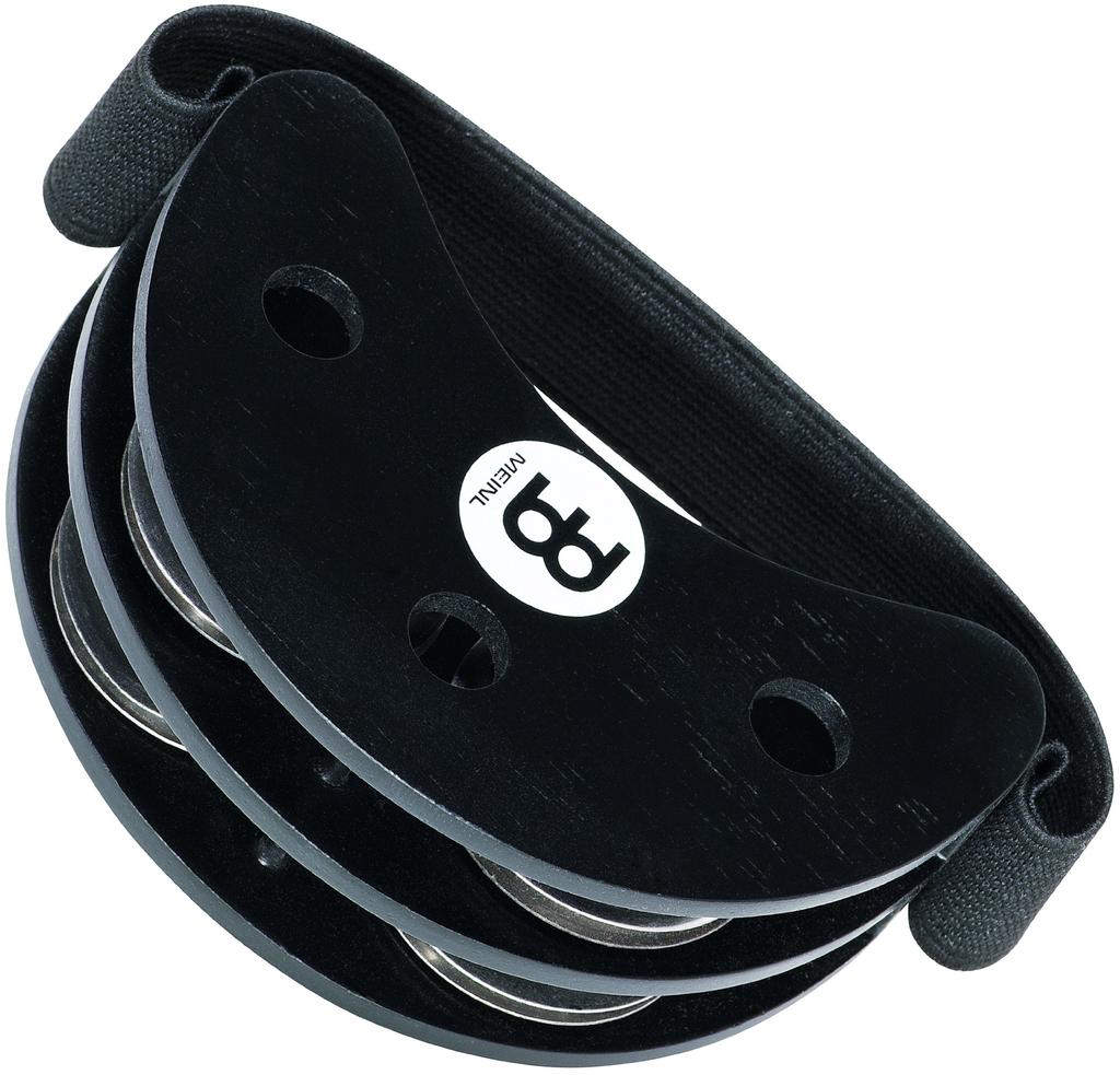 MEINL Percussion Foot Tambourine FJS2S-BK (Domestic Genuine Product) Black