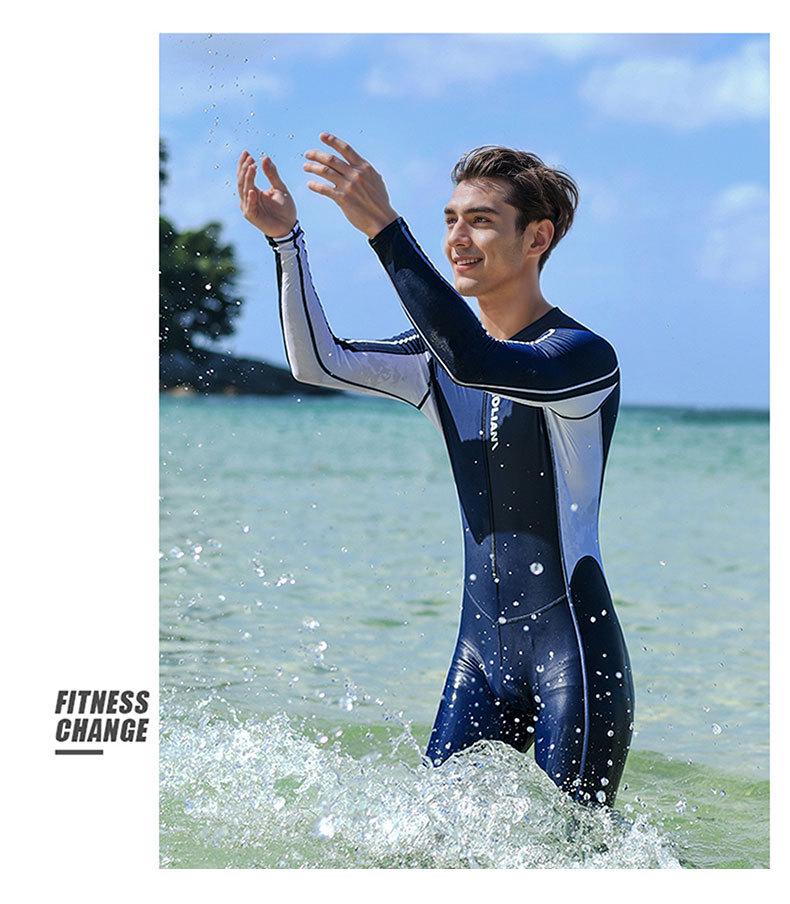Professional Men's Plus Size Quick-Drying Muslim Swimsuit: Long Sleeve & Pants Set