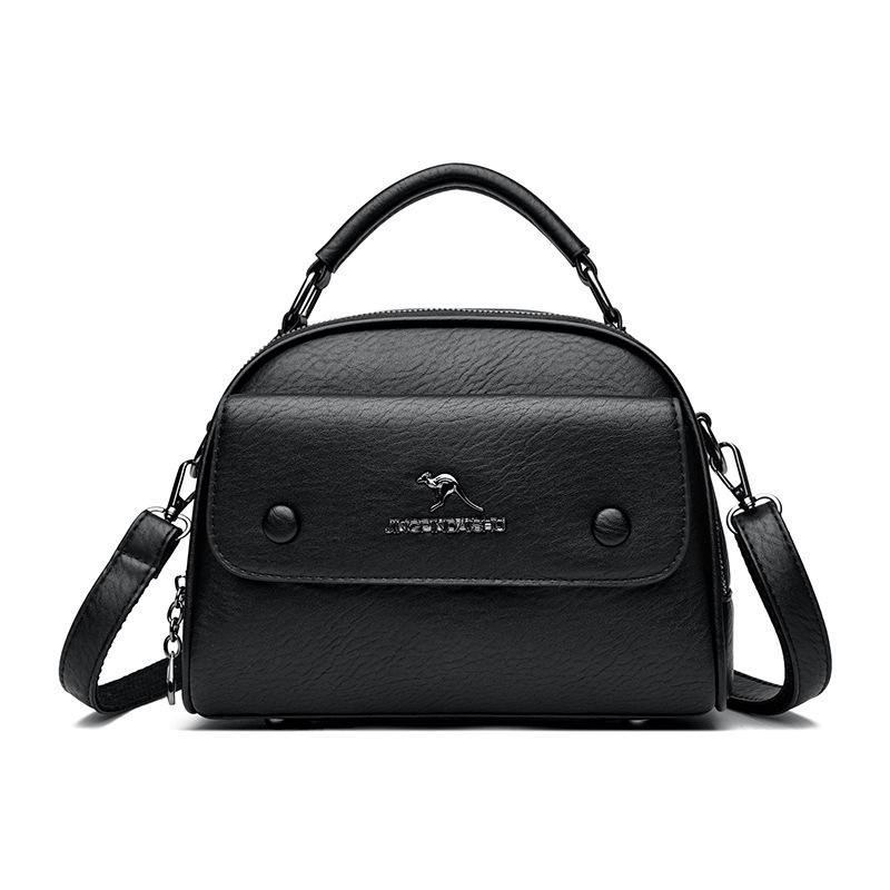 Soft Leather Small Square Bag Premium Texture Handbag New Versatile Large Capacity Shoulder Crossbody Bag