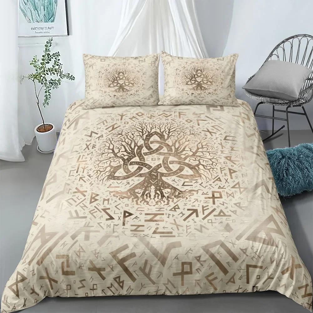 Yggdrasil Tree of Life Bedding Set King Queen Double Twin Single Bed Linen Duvet Cover Set With Pillowcases