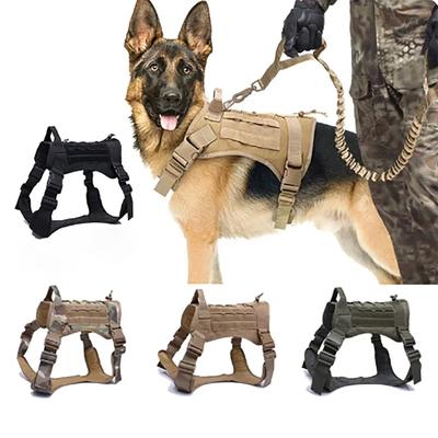 Taktisches Hundegeschirr Militärtraining Taktisches Hundegeschirr Militär Verstellbare Weste Haustiertrainingsset Kleine Mittelgroße Hunde