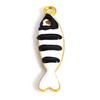 5pcs Fish Charms Double Sided Enamel Sequins Alloy Pendants For Diy Earrings Necklace Accessory Jewelry Making Findings  26x7mm