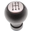 5 Speed Gear Shift Knob Plastic Auto Replacement Parts Black & Silver Gear Shift Knob 5 Speed Auto Replacement Parts