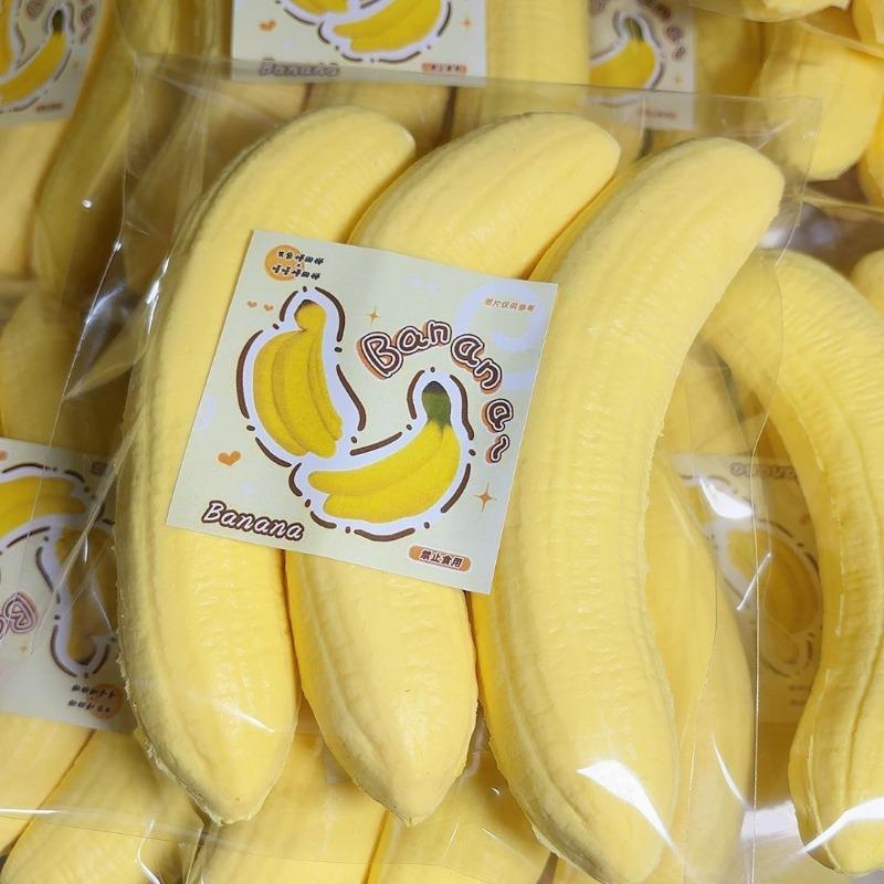 Squeeze Toys Banana Synthetic Slow-Returning Compression Toy For Stress Relief And Sensory Play - Ideal Gift For Students