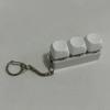 New Fidget Keychain DIY Keyboard Fidget Keychain Keys Button Relief Stress Finger Keyboard Cap 4/9Keys Pass The Time Clicker Toy