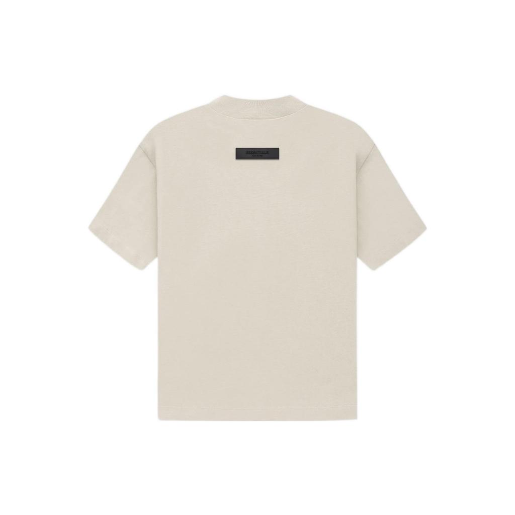 Fear of God Essentials T-Shirt Weizen 1977 Serie Digitales Flockmuster Kurzarm Überschnittene Schultern T-Shirt Damen Oberteile FOG-SS22-188