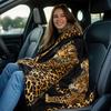 Leopard print flannel blanket wild animal design soft plush blanket for bedroom living room cozy warm throw blanket animal lover