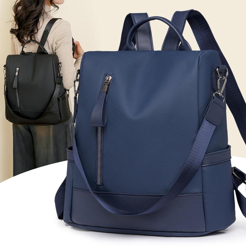 PU Soft Face Umhängetasche für Damen Neuer Retro Schlichter Rucksack Outdoor Freizeit Sporttasche für Damen