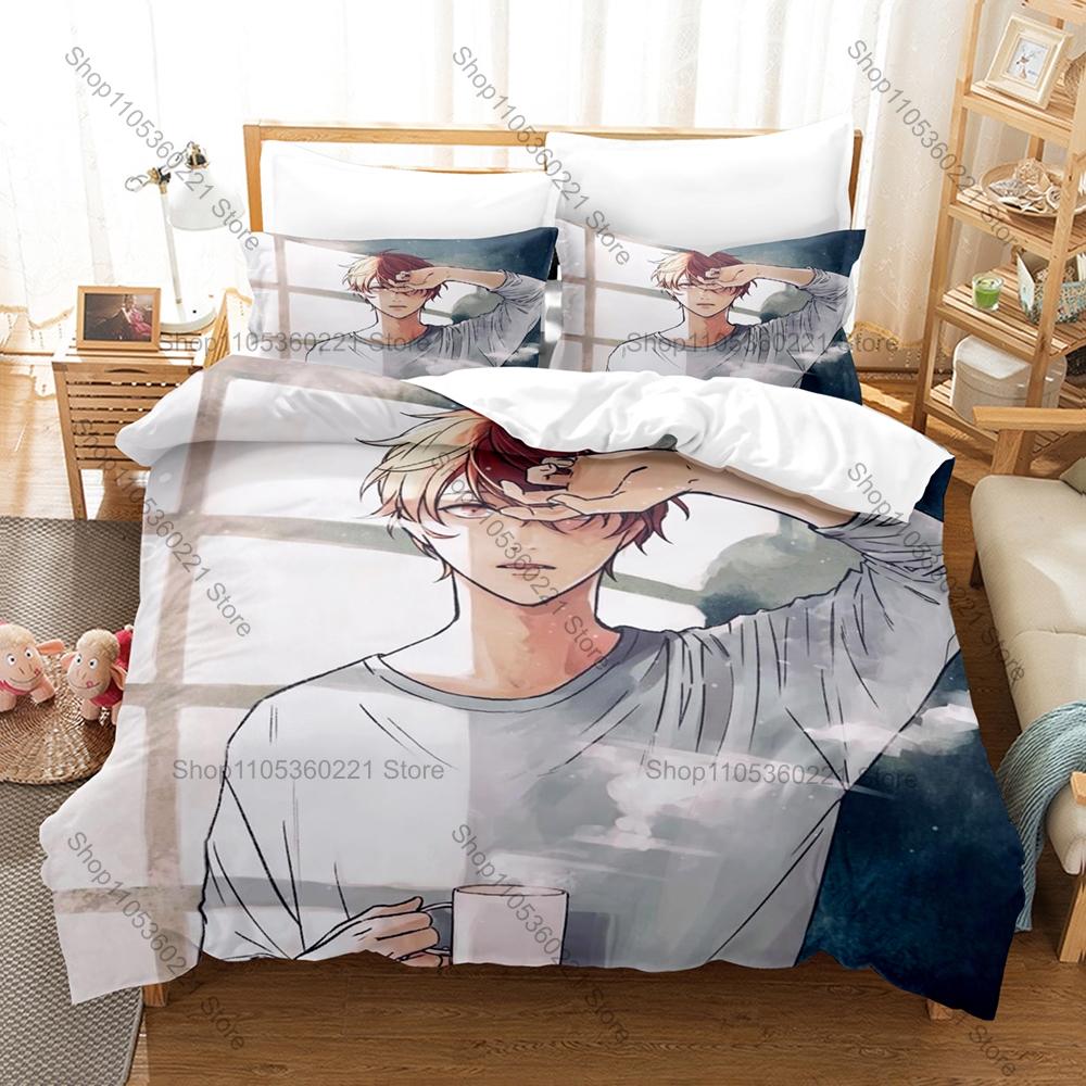 Anime Collage Given Band Live Music Scene BL Anime Merch 3PCS Bedding Duvet Cover + 2 Pillowcases Home Decoration