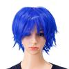 Unisex Módní Vrstvená Krátká Paruka v Anime Stylu s Hroty pro Cosplay pro Muže a Ženy