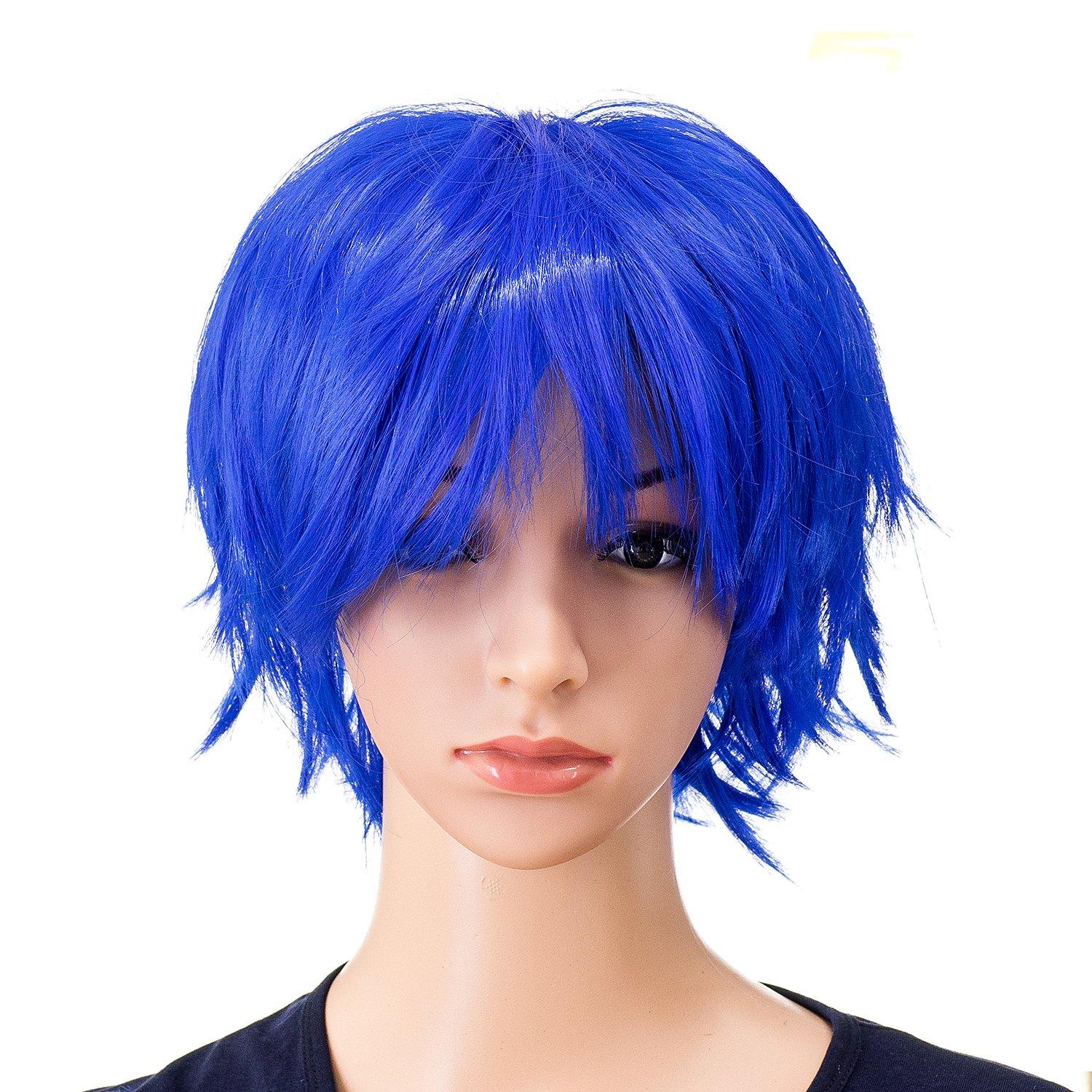 

Unisex Fashion Spiky Layered Short Anime Cosplay Synthetic Wig for Men and Women