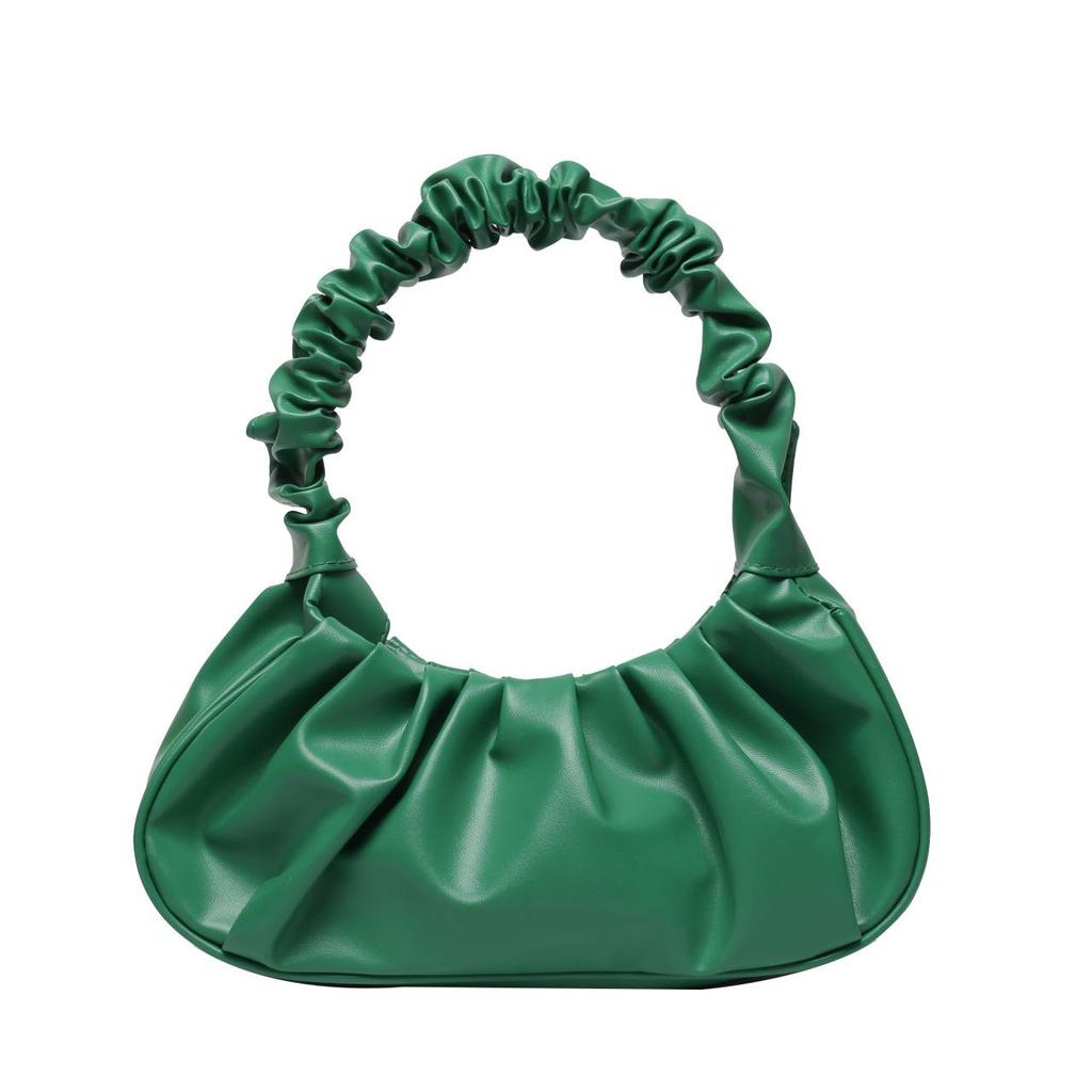 Pleated Bag Women's Spring and Summer New Style Small Fresh Fashion Handbag Niche Large Capacity Shoulder Bag Cloud Bag