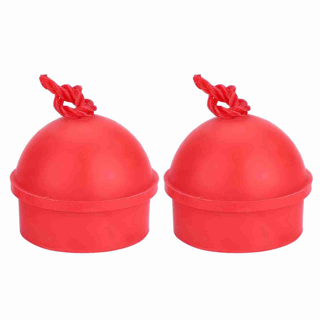 2pcs No Slip Cue Tip Chalk Billiard Pool Cue Chalk Holder with Cord for Snooker Pool (Black)