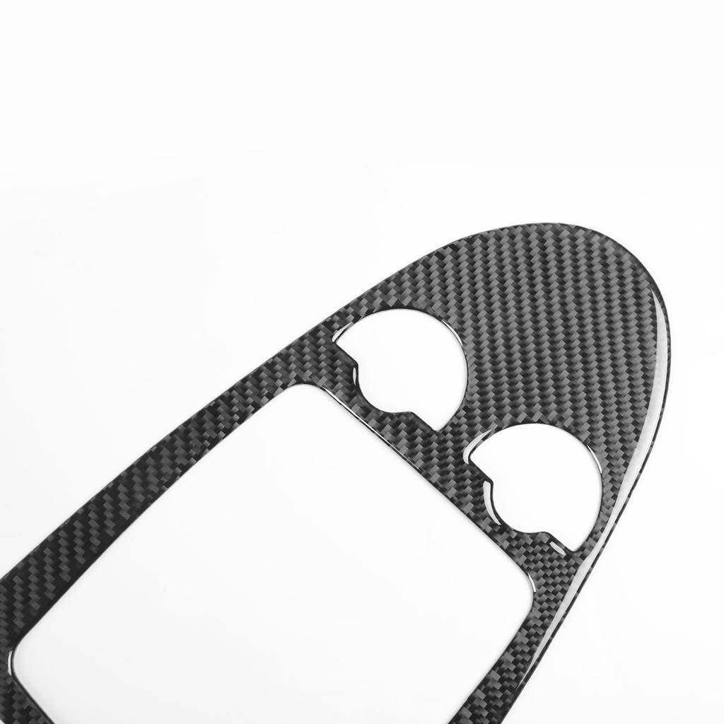 Skutečná měkká nálepka na ozdobu z uhlíkových vláken Středové ovládání řadicí páky auta Pro Mercedes Benz SLK R171 2004 2005 2006 2007 2008 2009 2010