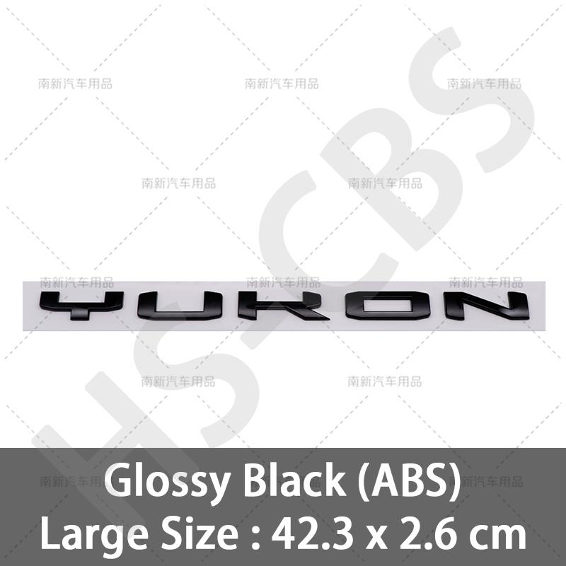 swpzb8 Big Small Size 3D ABS YUKON Letters Emblem Logo Car Stickers for GMC Car Rear Trunk Bumper Tailgate Badge Styling Accessories