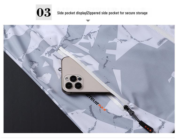 Men's 2025 Ice Silk Sun Protection Camouflage Fishing Jacket - Lightweight, UV Resistant for Summer Outdoor Wear