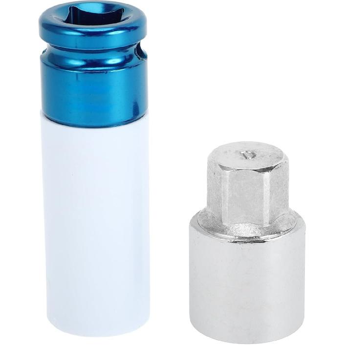 Wheel Lock Lugnut with Adapter for Toyota Wear-resistant Anti-theft Screw Nut Removal Key Socket Type D 1Set