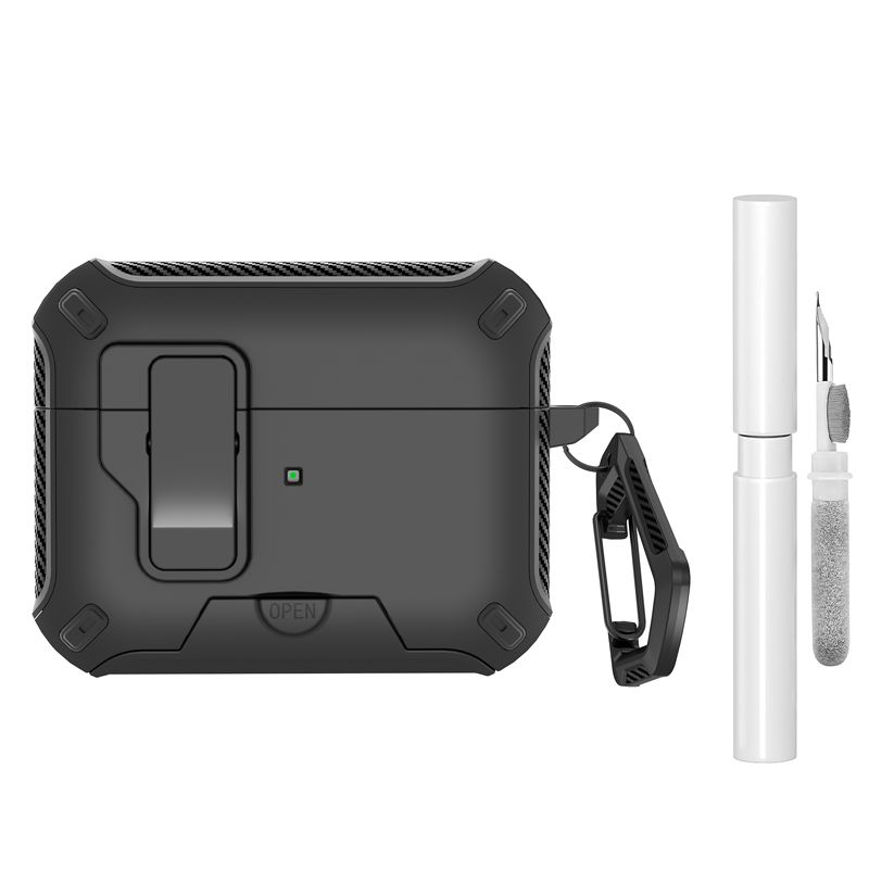 

Bounce Cover Airpods4 Noise Reduction Version Lock Earphone Case 1/2 Generation Creative Mobile Phone Holder Headphone Case Soft Case Drop-Resistant 3 Apple AirPods 3 Black [send cleaning pen]]