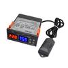 Temperature Humidity Controller - Digital LED Display Multifunction Hygrometer for Refrigerator