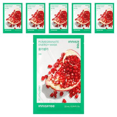 New Pomegranate Energy Mask 22ml, 1 Sheet, 6 Pcs