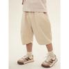 Children's Clothing Boys' Cropped Pants Summer Kids Korean Style Solid Color Thin Mid-Waist Pants Simple Casual Pants for Young Children