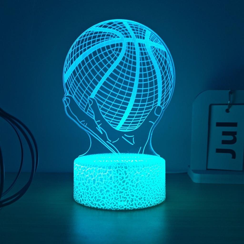 Rugby 3D Night Light - USB Powered, How Much Light, Creative Desktop Decoration in Bedroom, Perfect Gift for Friends and Family
