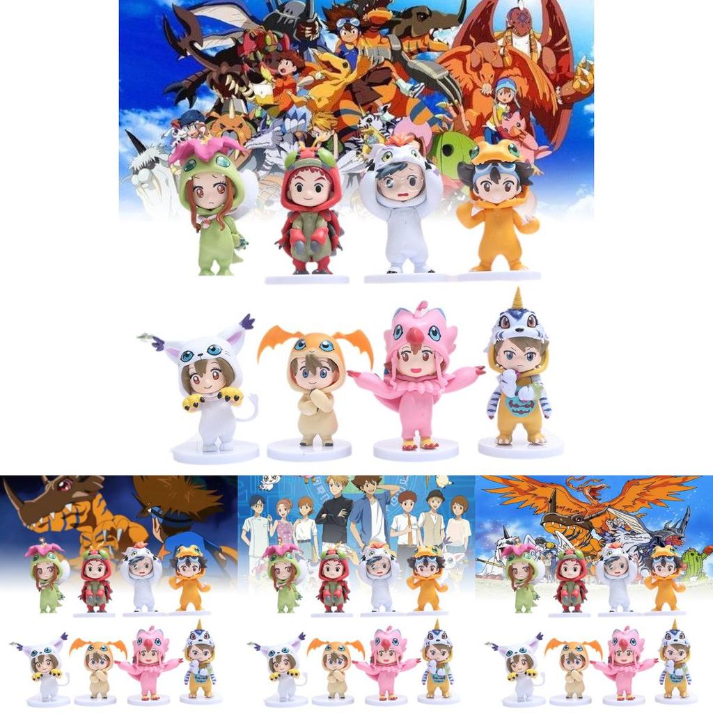 Collectible Digital Monsters Action Figures Featuring Taichi Agumon And Yamato Gabumon