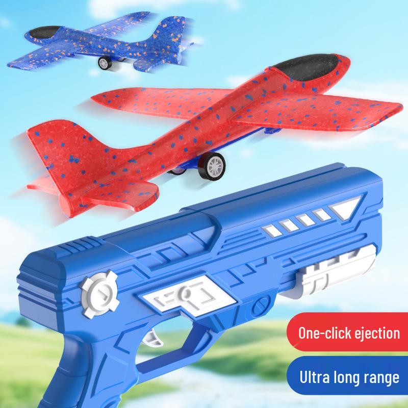 Flashing Foam Catapult Plane Launcher - Parent-Child Outdoor Toy