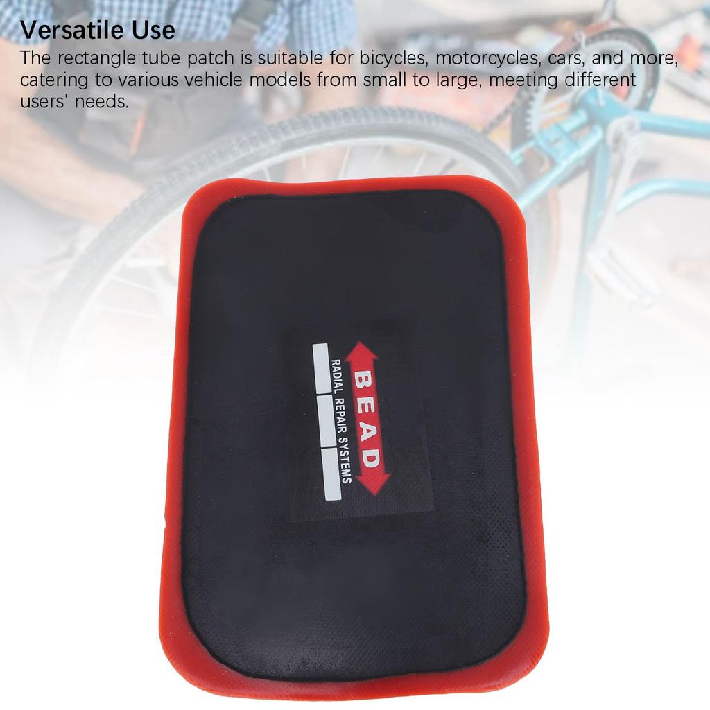 10 st Däcklapp Gummi Starkt Klister Reparation Rektangel Slang för Bil Motorcykel Cykel