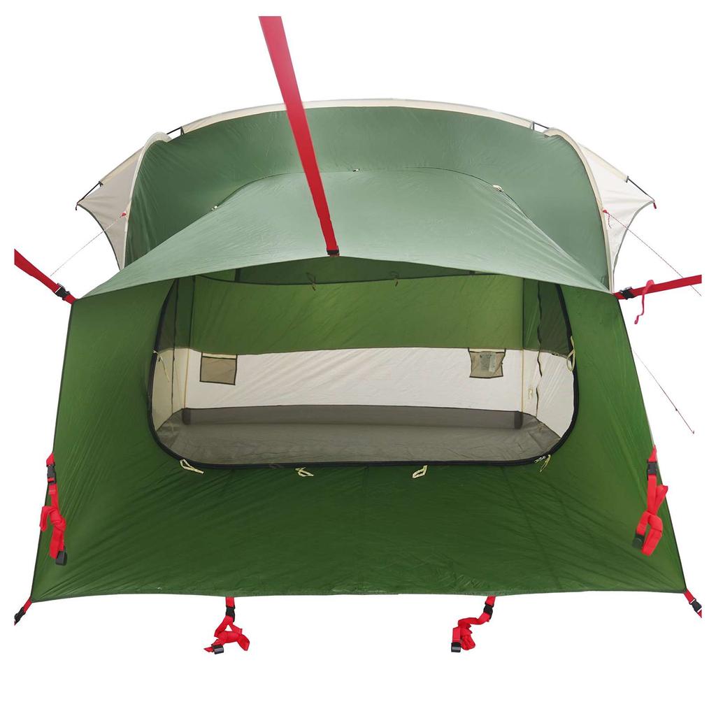 Tailgate Tent with Rainfly Water Repellent Green 4 Person