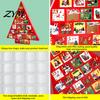 Holiday Gift Packaging Supplies Christmas Tree Advent Calendar Box, DIY Surprising Shaped Paper Hole Punch Party Favor Storage Box Fillable Countdown