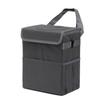 Car Garbage Can With Lid Leak Proof Vehicle Trash Can 3 Storage Pockets Hanging Waterproof Car Trash Bag For SUV Grey