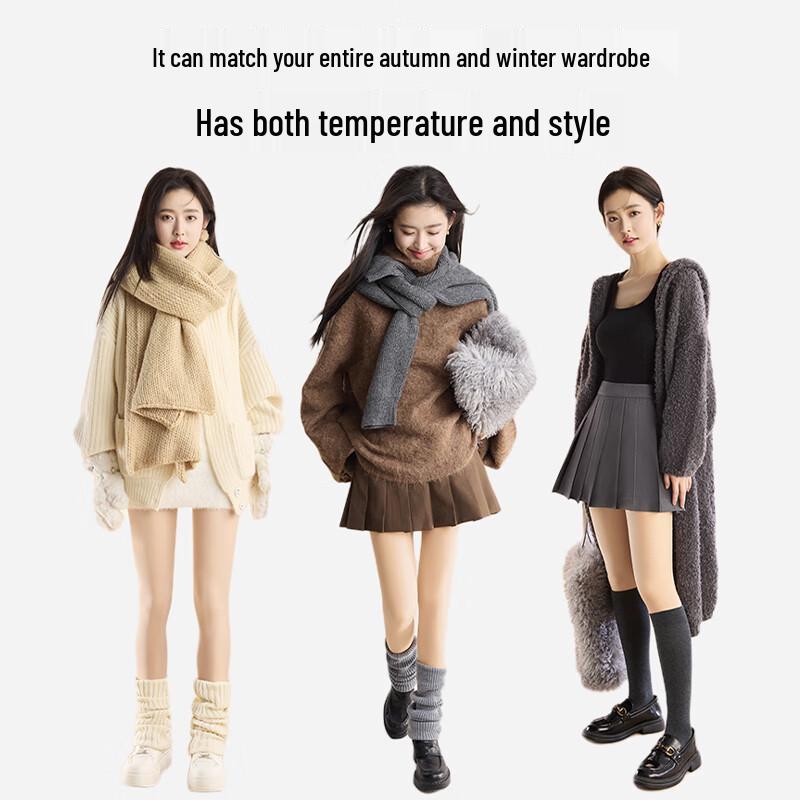 Langsha Thermal Fleece Lined Bare Leg Illusion Tights