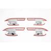 For Mitsubishi Pajero Sport QF - ABS Chrome Door Handle Bowl Cover Cup Cavity Trim ert Catch Molding Garnish