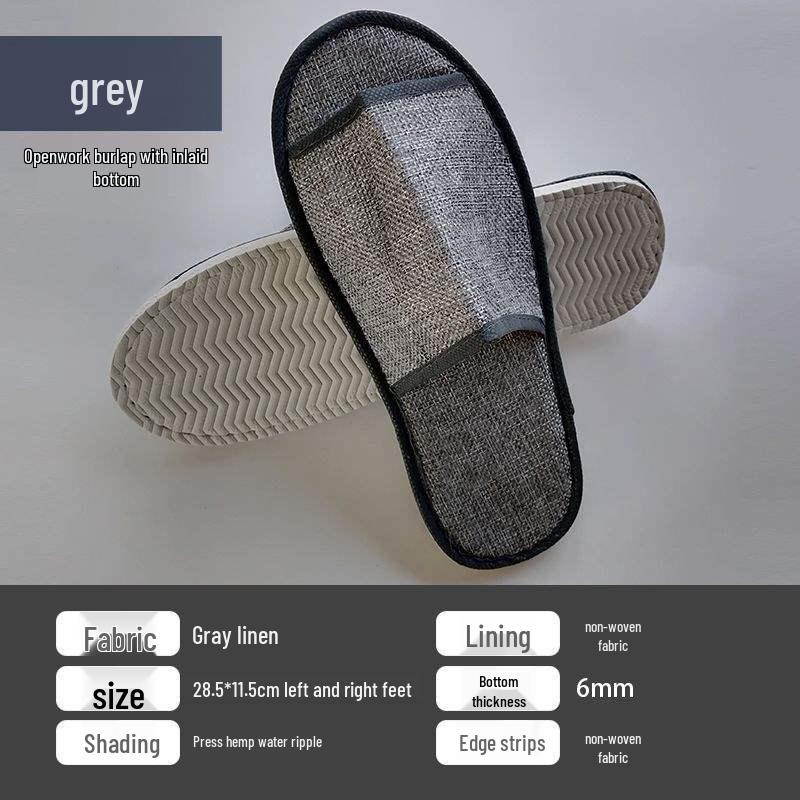 Luxurious Non-slip Hotel & Home Disposable Slippers