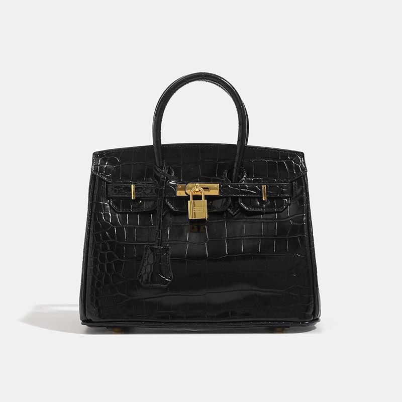 Grenzüberschreitende Amazon Krokodilleder-Muster Platin Tasche 2025 neue Mode vielseitig tragbare Umhängetasche Damen Hersteller Großhandel